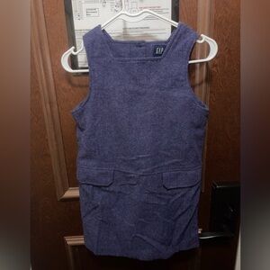 GAP Girls Textured Purple Sleeveless Dress Size Large